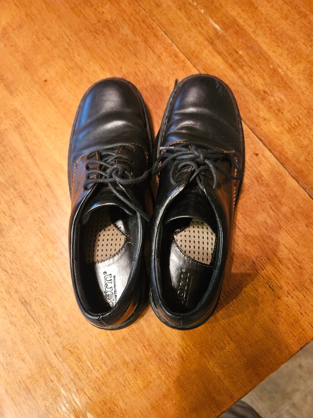 Born Women’s Size 8 Black Leather Lace Up Oxford Shoes Comfort Casual